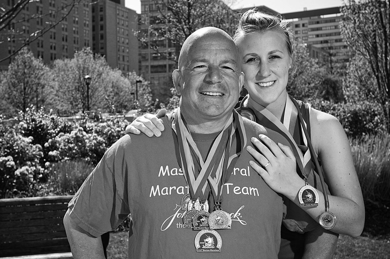 The one hundred honoree: Kristin and Dan Santanello